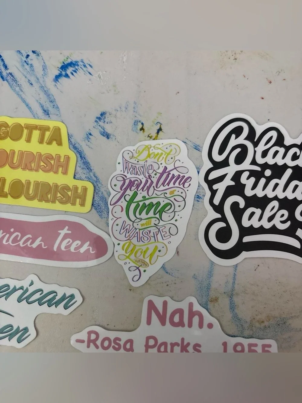 Assorted Sticker Set - Colorful Phrase & Graphic Stickers - Picture 4 of 8